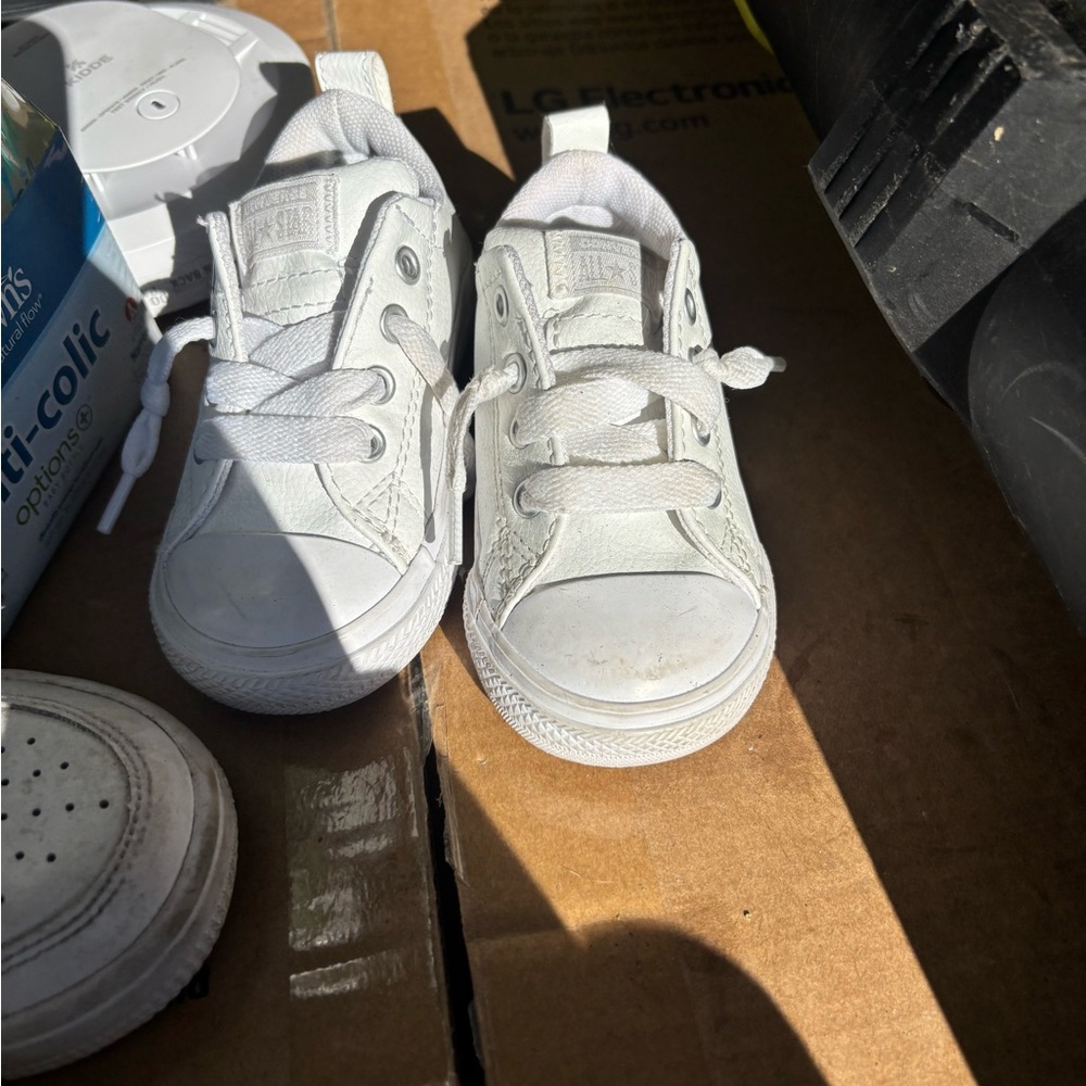 Converse Kids White Sneakers